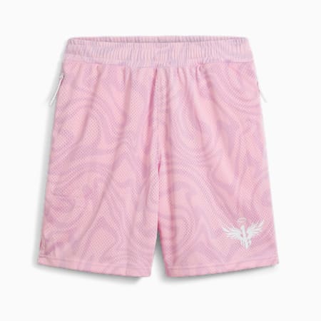 PUMA x LAMELO BALL IRIDESCENT Men's Basketball Shorts, Whisp Of Pink, small