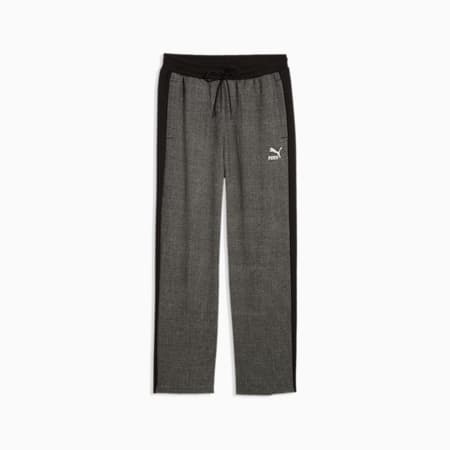 T7 Relaxed Track Pants Men, PUMA Black-Alpine Snow, small