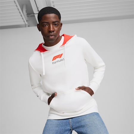 Hoodie à imprimés F1® Homme, PUMA White, small