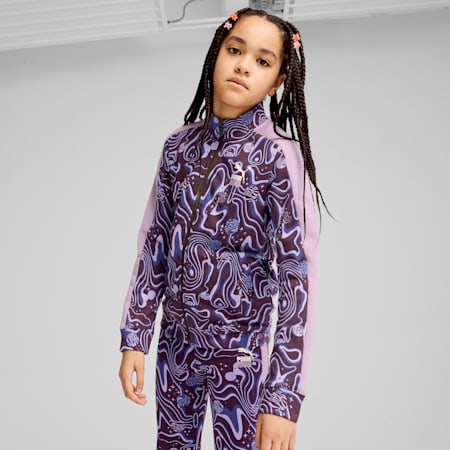 Track Jacket - Girls 8-16 years, Midnight Plum, small-AUS