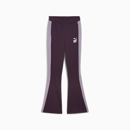 Flared Sweatpants Youth, Midnight Plum, small