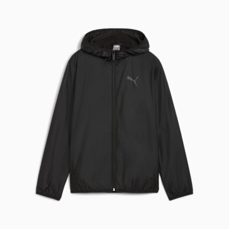 Fleece Line Windbreaker - Youth 8-16 years, PUMA Black, small-NZL