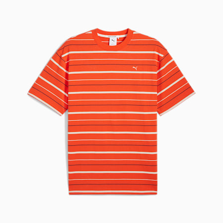 Camiseta de rayas MMQ para hombre, Redmazing, small