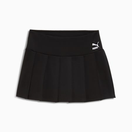 CLASSICS Pleated Mini Skirt Women, PUMA Black, small-PHL