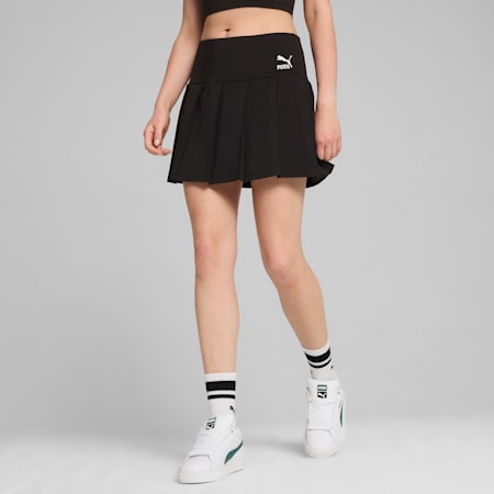 CLASSICS Pleated Mini Skirt Women, PUMA Black, small