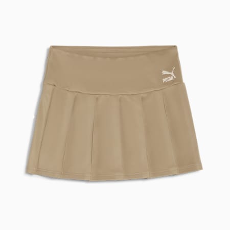 CLASSICS Pleated Mini Skirt Women, Oak Branch, small-PHL