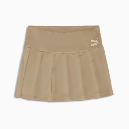 CLASSICS Pleated Mini Skirt Women, Oak Branch, small-SEA