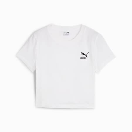 CLASSICS Women's Baby Tee, PUMA White, small-AUS