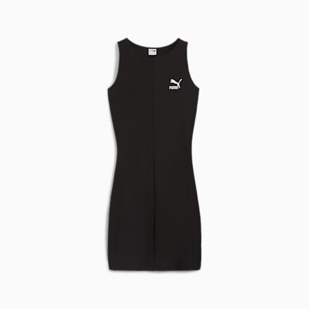 CLASSICS geribbelde jurk voor dames, PUMA Black, small