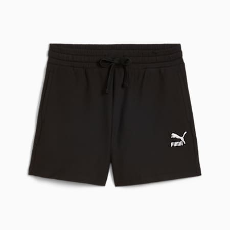 CLASSICS Ribbed Shorts Women, PUMA Black, small-SEA