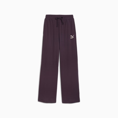 CLASSICS Ribbed Relaxed Pants Women, Midnight Plum, small