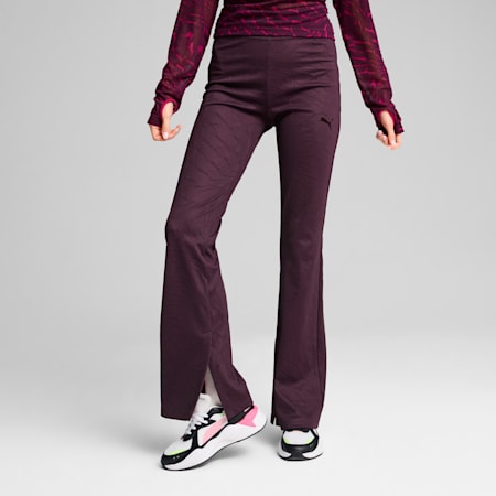 Legging à textures DARE TO Femme, Midnight Plum-AOP, small