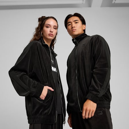 T7 Oversized Track Jacket Unisex, PUMA Black, small