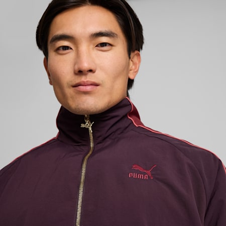 Burgundy puma jacket discount