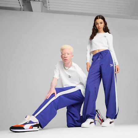 PLAY LOUD T7 Track Pants Unisex, Lapis Lazuli, small-AUS