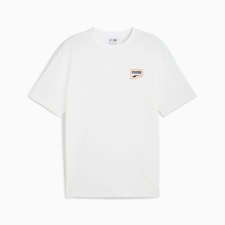 DOWNTOWN Men's Relaxed Graphic Tee, PUMA White, small-AUS