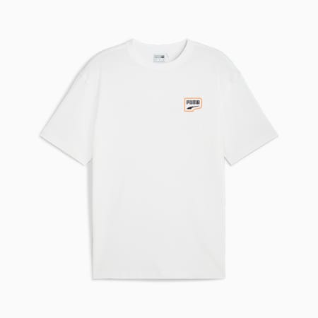 DOWNTOWN Men's Relaxed Graphic Tee, PUMA White, small-NZL