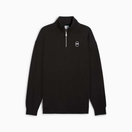 Sweat à col rond et 1/2 zip DOWNTOWN 180, PUMA Black, small