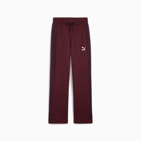 Pantalon de survêtement à taille haute T7 Femme, Midnight Plum, small