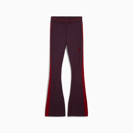 T7 Flared Leggings Women, Midnight Plum, small-PHL