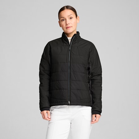 Kyley Quilted Golf Jacket Women, PUMA Black, small