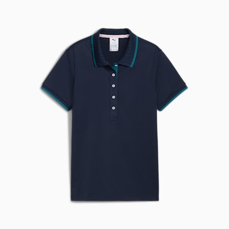 PUMA x Arnold Palmer Women's Pique Polo, Deep Navy, small-AUS