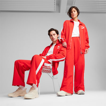 T7 Oversized Track Jacket Unisex, For All Time Red, small
