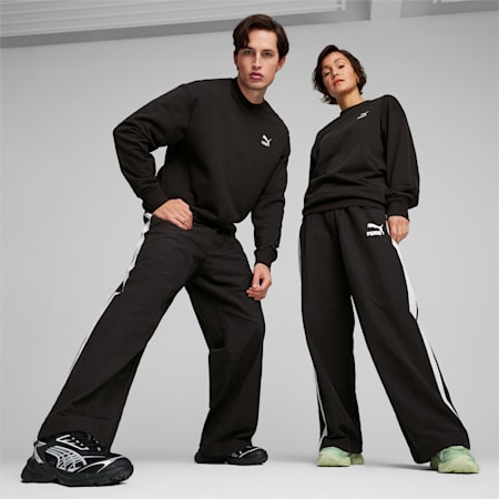 T7 Oversized Track Pants Unisex, PUMA Black, small-THA