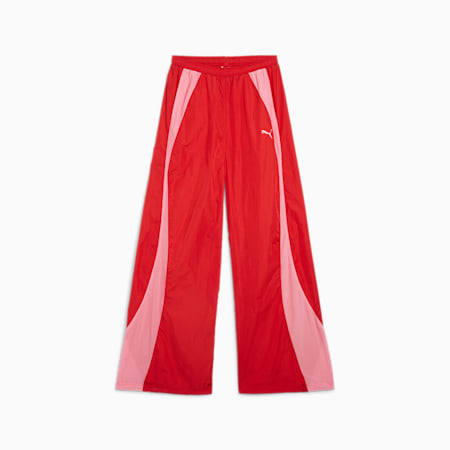 DARE TO Women's Parachute Pants, For All Time Red, small