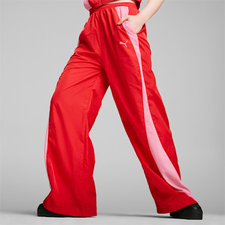 Pantalon parachute DARE TO Femme, For All Time Red, small