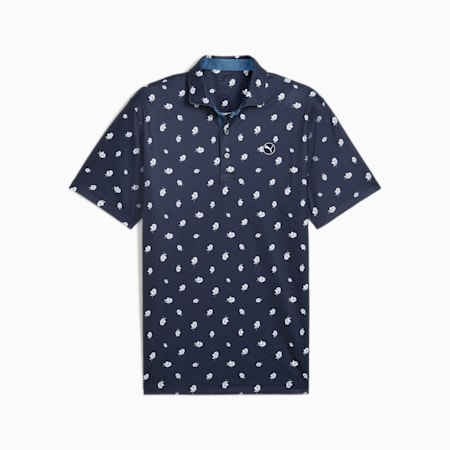 Pure Love Birdies golfpolo voor heren, Deep Navy-White Glow, small