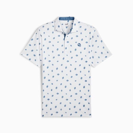 Kaos Polo Golf Pria Pure Love Birdies, White Glow-Blue Horizon, small-IDN