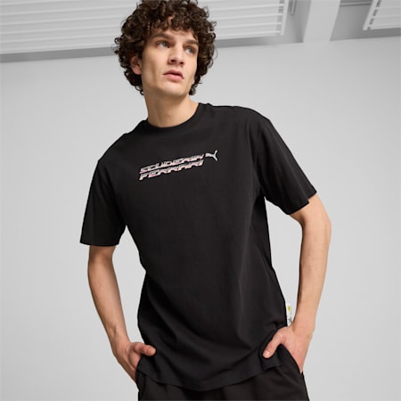 Scuderia Ferrari Race Statement T-shirt voor heren, PUMA Black, small