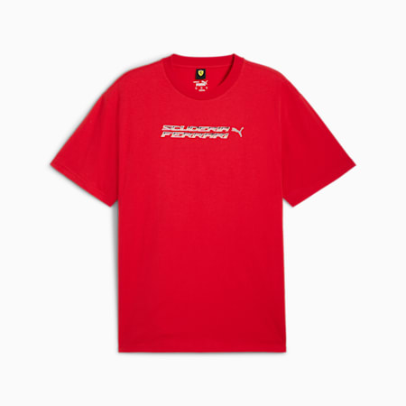 T-shirt Race Statement Scuderia Ferrari Homme, Rosso Corsa, small
