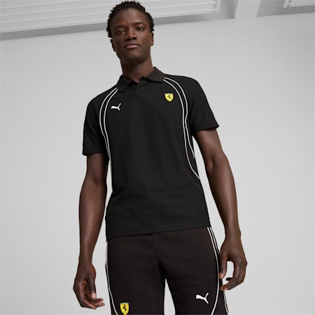 Scuderia Ferrari Race Men's Polo, PUMA Black, small-AUS