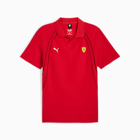 Scuderia Ferrari Race Men's Polo, Rosso Corsa, small-AUS