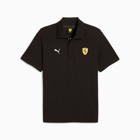 Kaos Grafis Polo Pria Scuderia Ferrari Race, PUMA Black, small-IDN