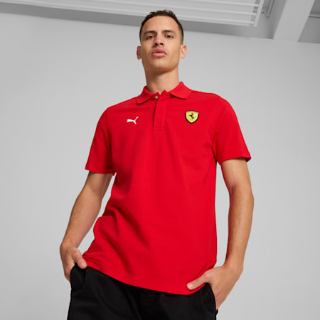 Polo grafica Scuderia Ferrari da uomo, Rosso Corsa, small