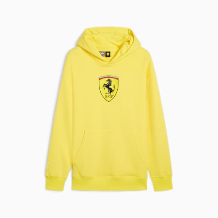 Scuderia Ferrari Race Big Shield hoodie voor heren, Speed Yellow, small