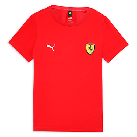 Scuderia Ferrari Race Big Shield Tee - Youth 8-16 years, Rosso Corsa, small-AUS