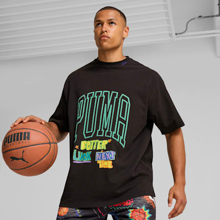 Getting Crafty Basketball Tee 2 Unisex, PUMA Black, small