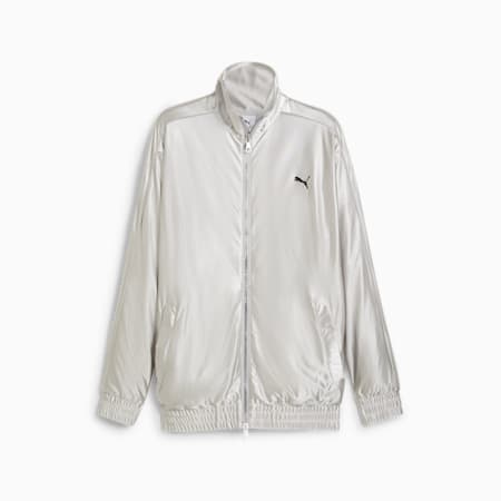 Veste de survêtement métallisée T7, Cool Light Gray, small-DFA