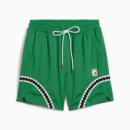 Crowd Craze Mesh Basketball Shorts Men, Archive Green, small