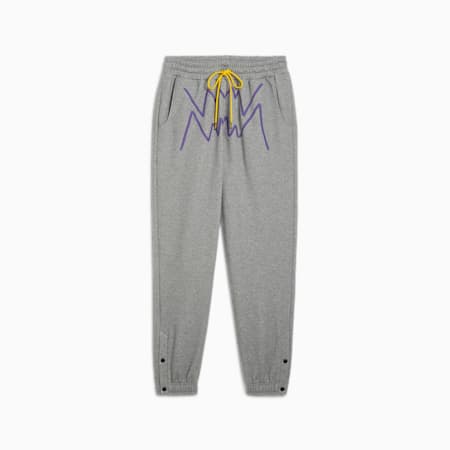 Jaws Core Men's Basketball Sweat Pants 2.0, Medium Gray Heather, small-NZL