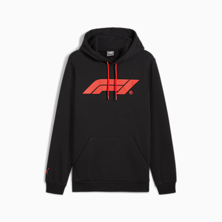 F1® ESS Logo fleece hoodie voor heren, PUMA Black, small