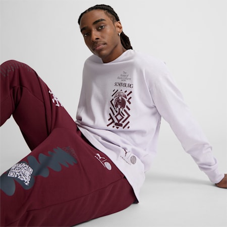 We Are Legends x Schomburg Men's Long Sleeve Tee, Spring Lavender, small