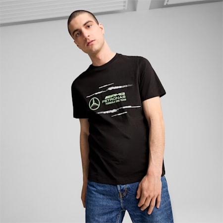 Mercedes-AMG Petronas F1® Logo Tee Men, PUMA Black, small