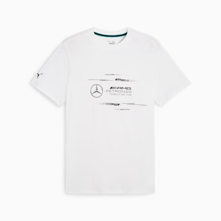 T-shirt con logo Mercedes-AMG Petronas F1® da uomo, PUMA White, small