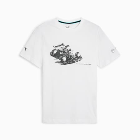 Mercedes-AMG Petronas F1® ESS Car Graphic Men's Tee, PUMA White, small-NZL