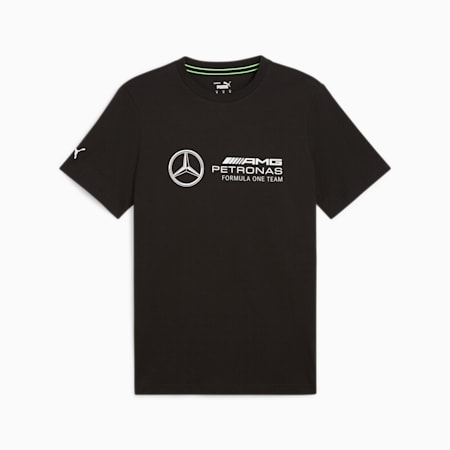 Mercedes-AMG Petronas F1® ESS Men's Logo Tee, PUMA Black, small-AUS